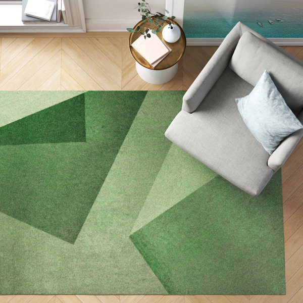 Foundstone Alysha Green Abstract Area Rug & Reviews Wayfair